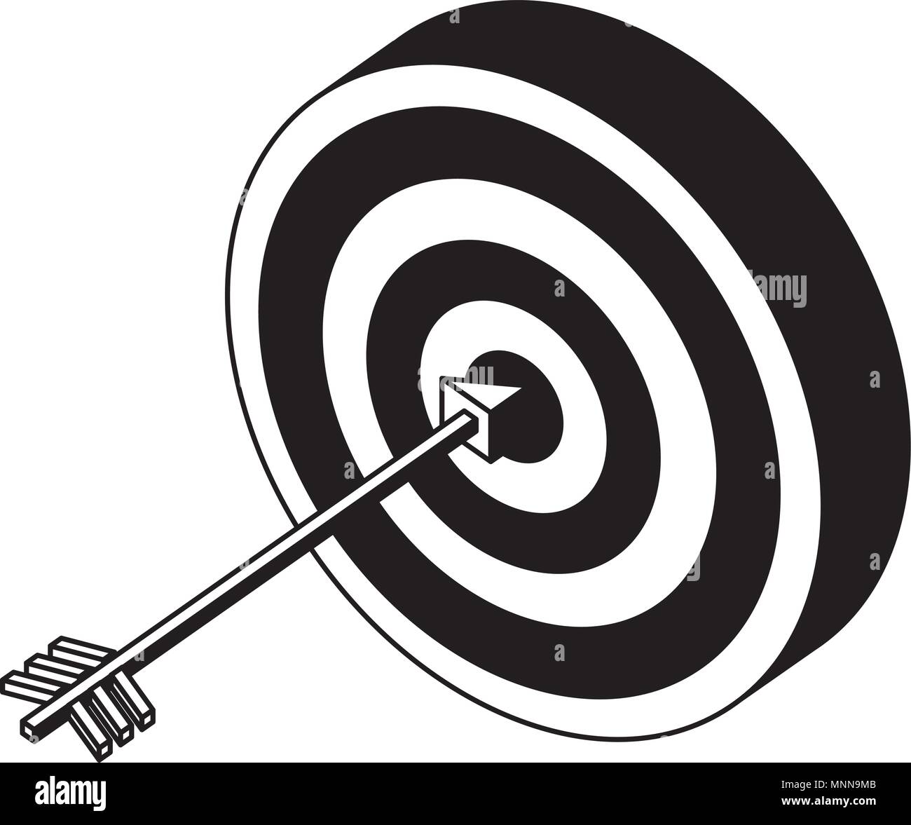 target with arrow isometric icon Stock Vector Image & Art - Alamy
