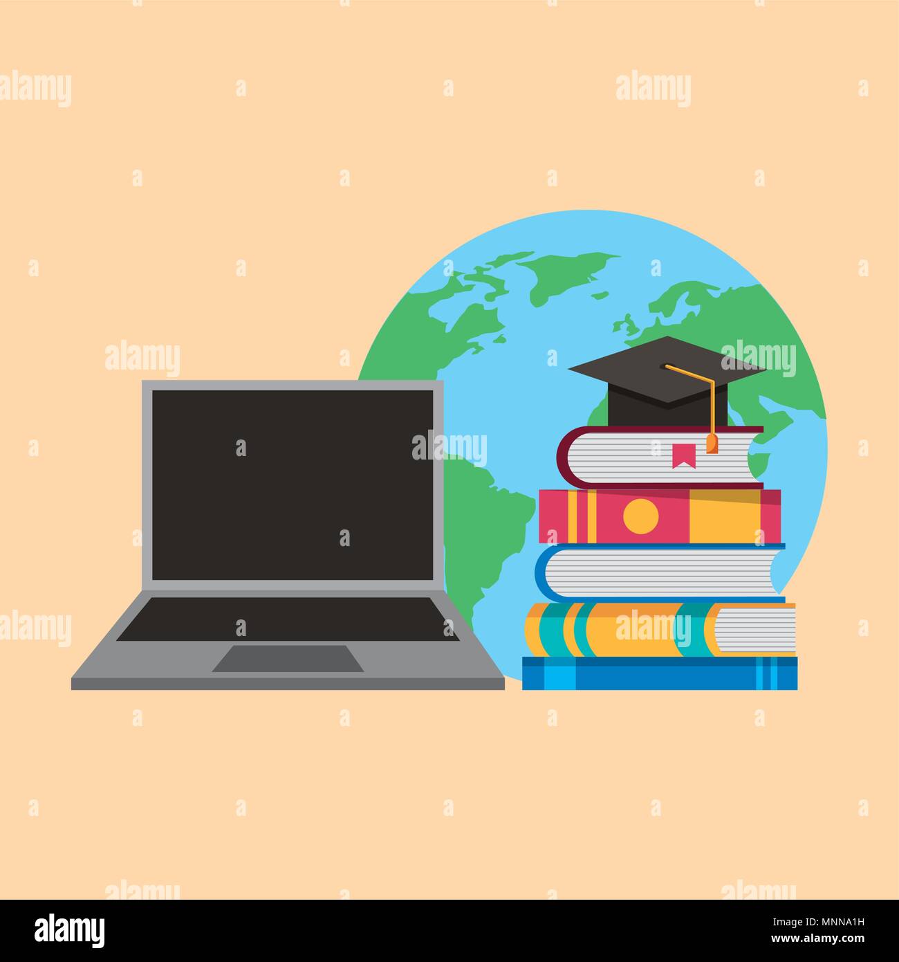 people learning education related Stock Vector