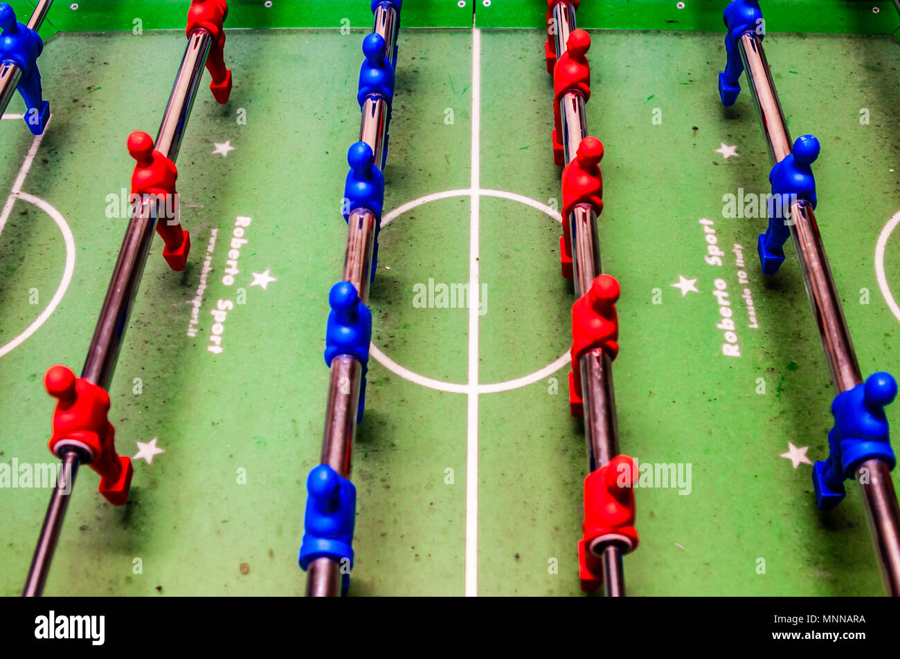 Tischfußball, table football Stock Photo Alamy
