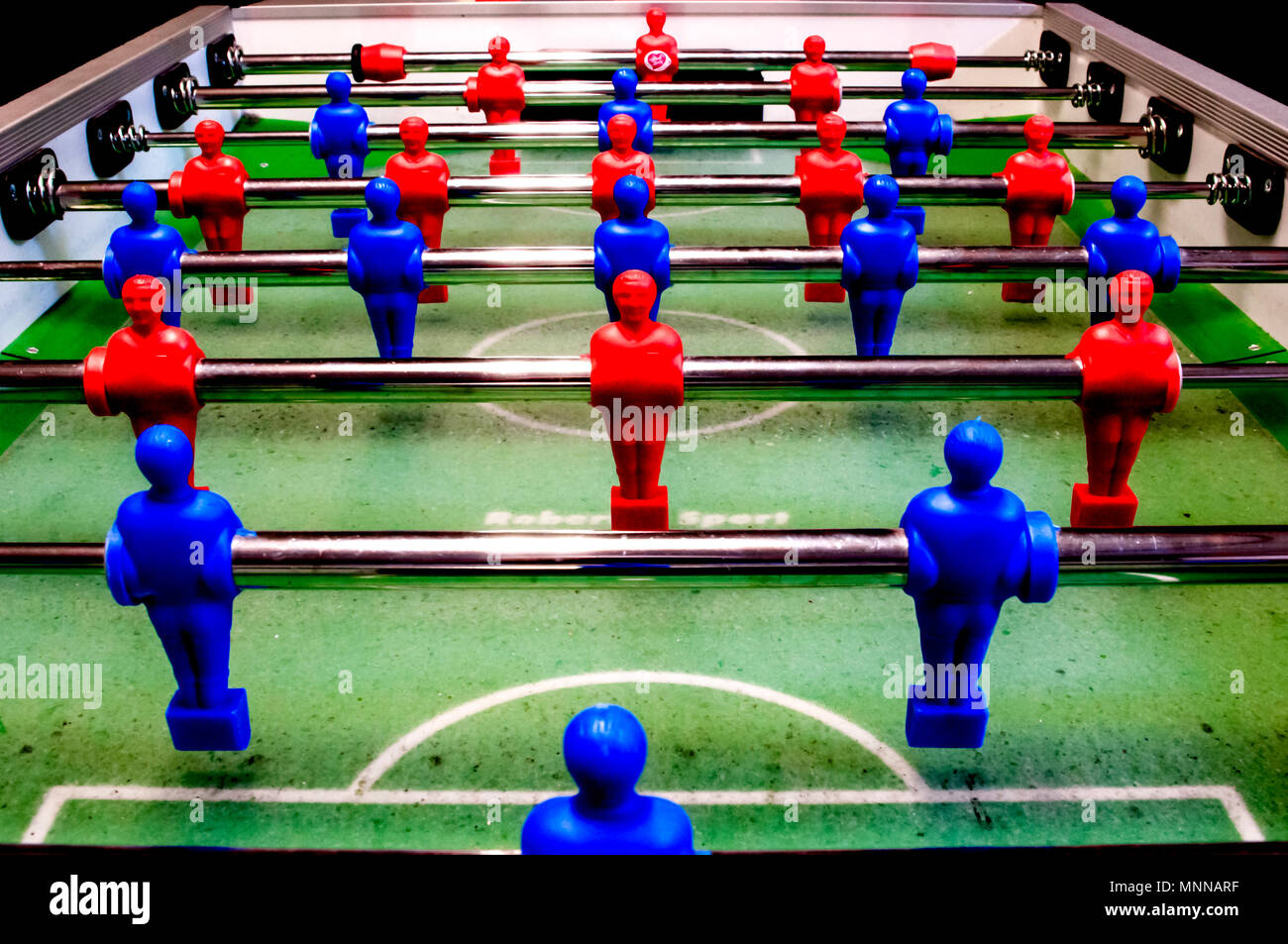 Tischfußball, table football Stock Photo Alamy
