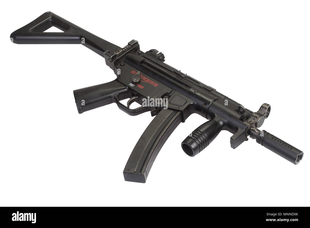 submachine gun MP5 isolated on white Stock Photo - Alamy