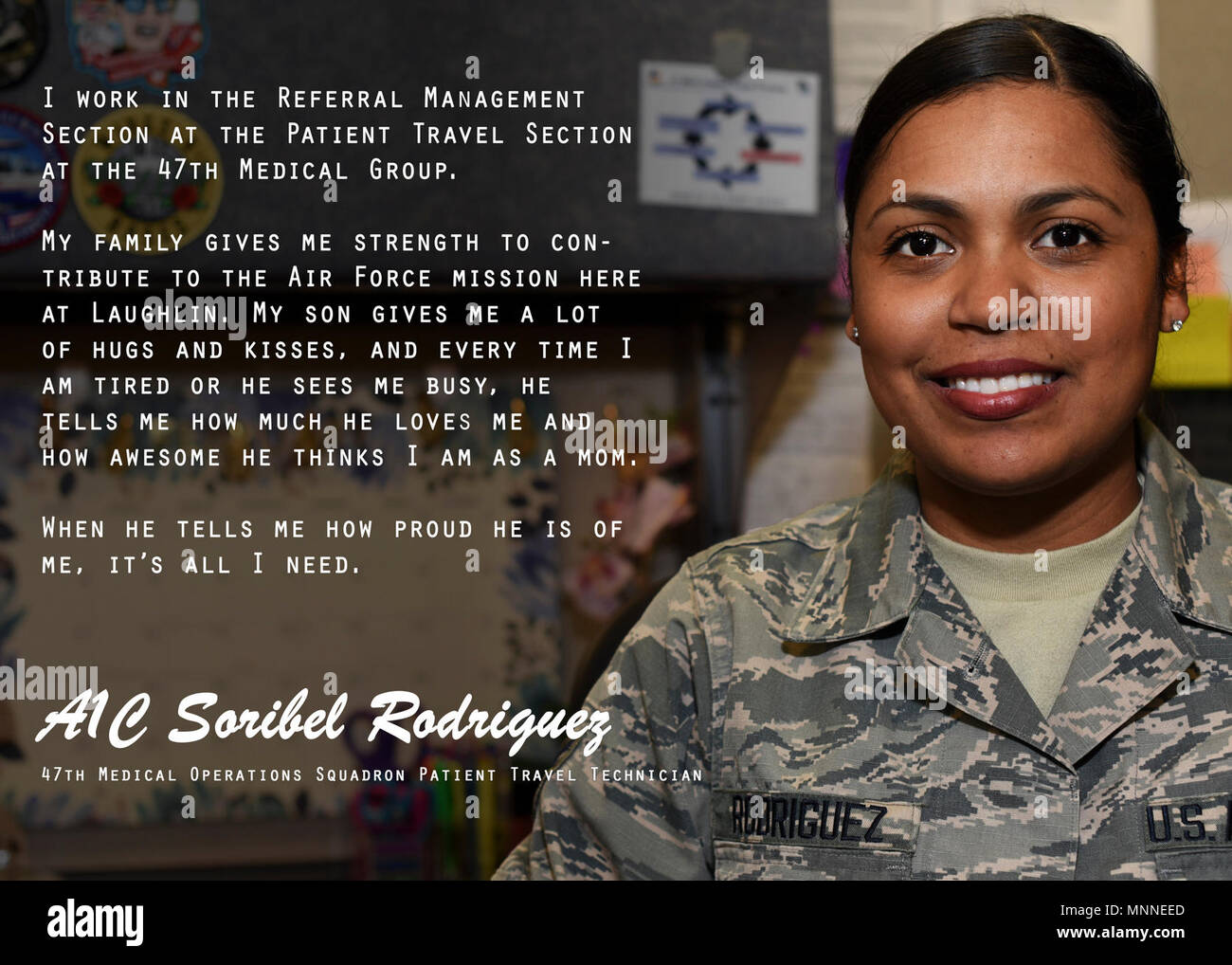 The “Airman’s Spotlight,” is a section dedicated to showcasing Laughlin