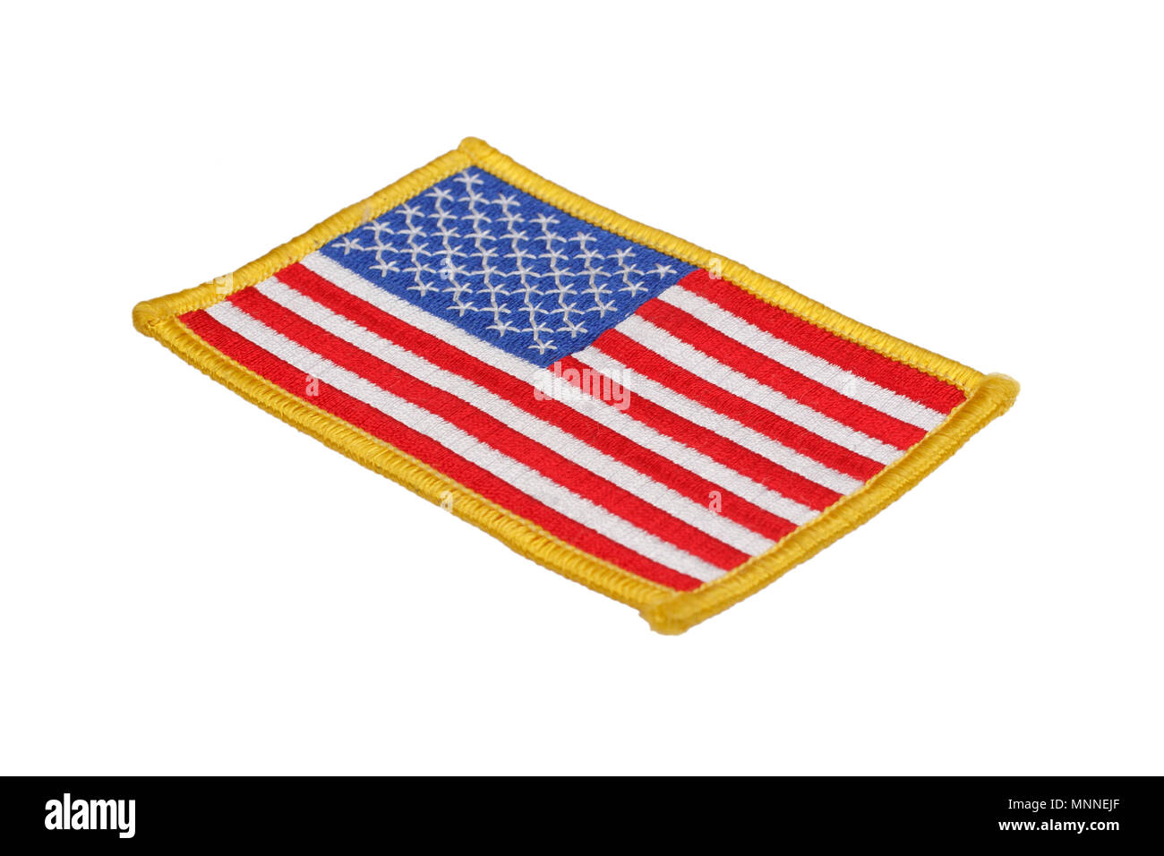 US FLAG  uniform badge isolated on white background Stock Photo