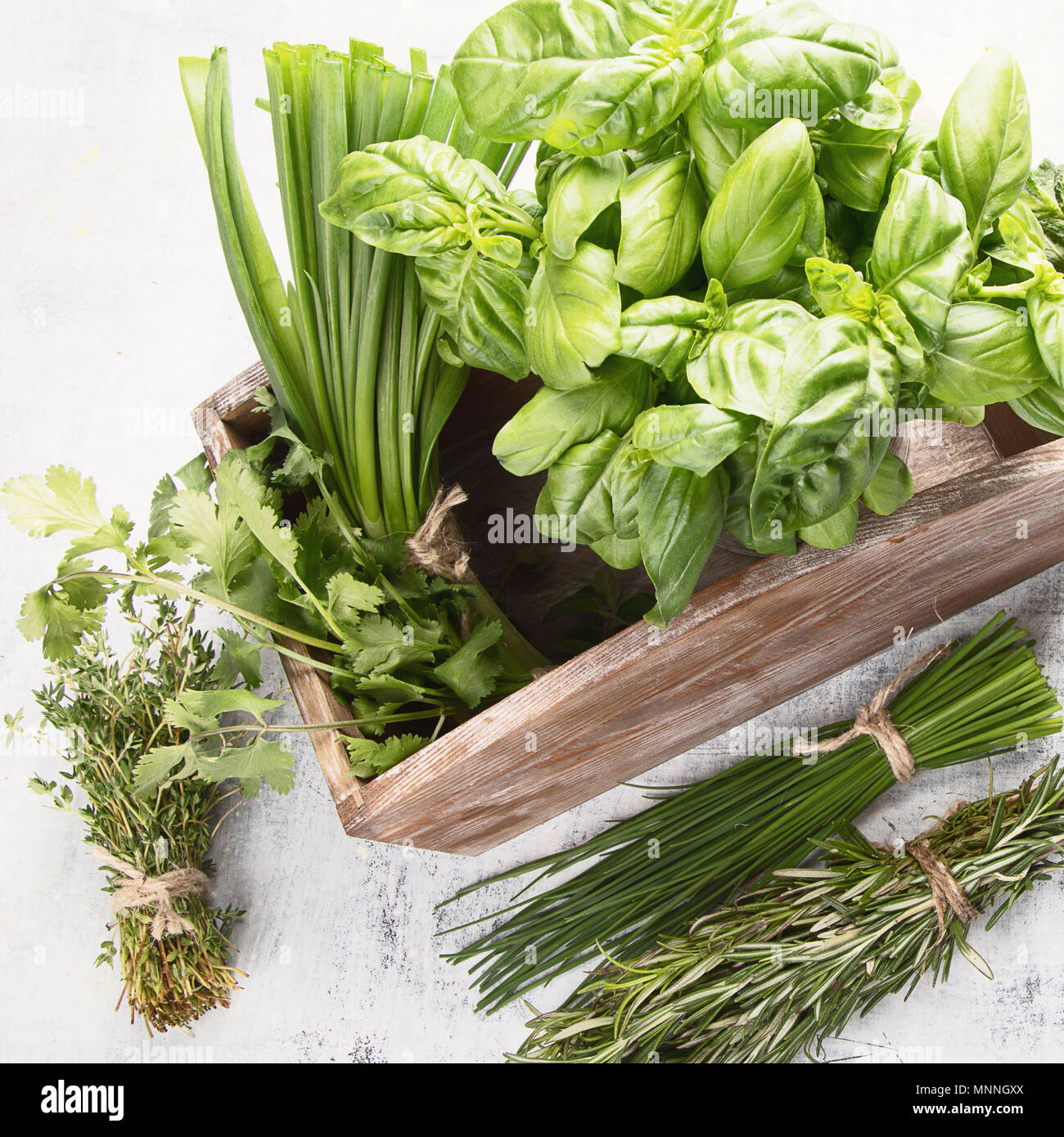 Various herbs from garden hi-res stock photography and images - Alamy