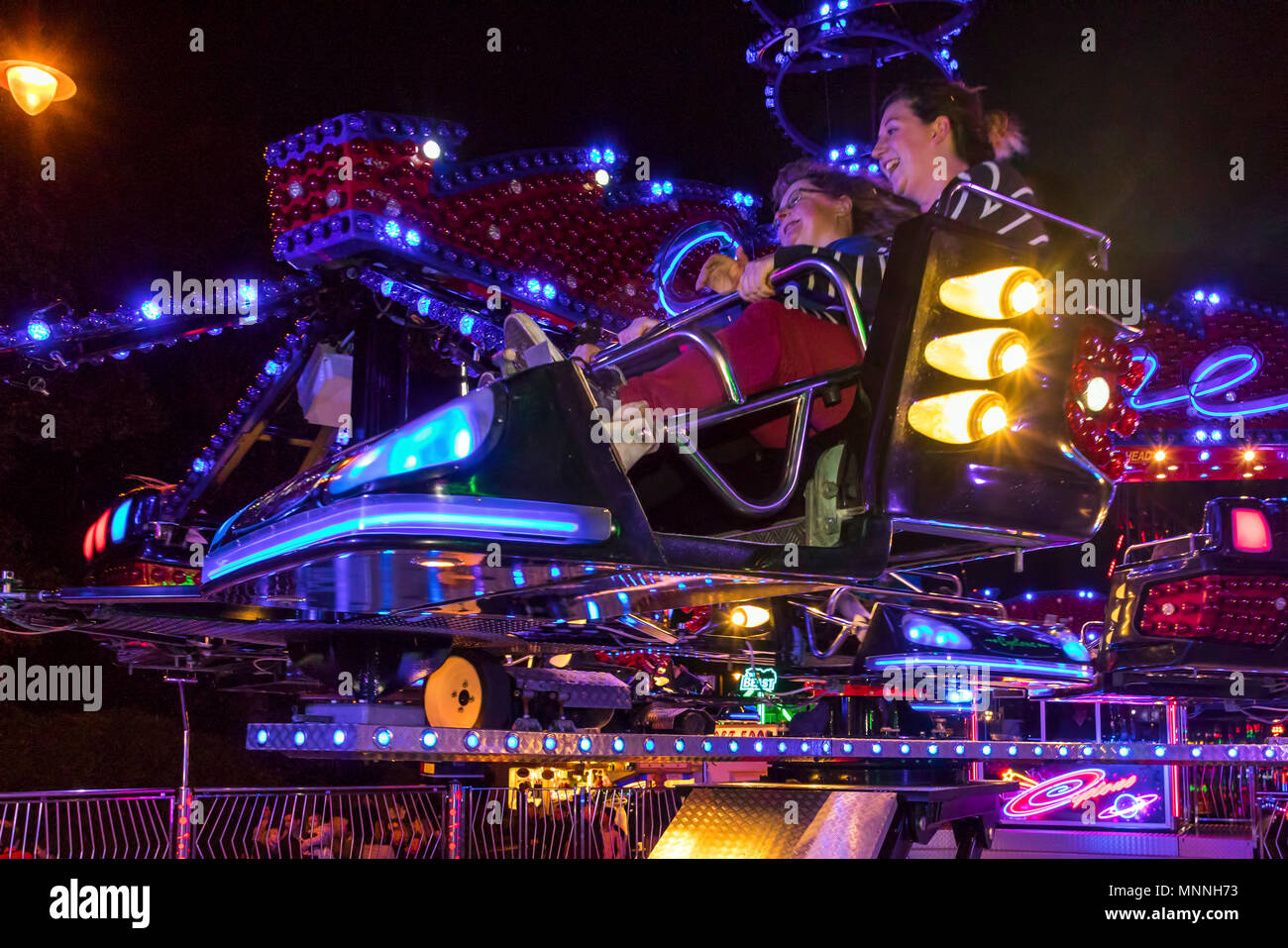 Fairground ride at Stokesley Show, North Yorkshire, England, UK Stock Photo