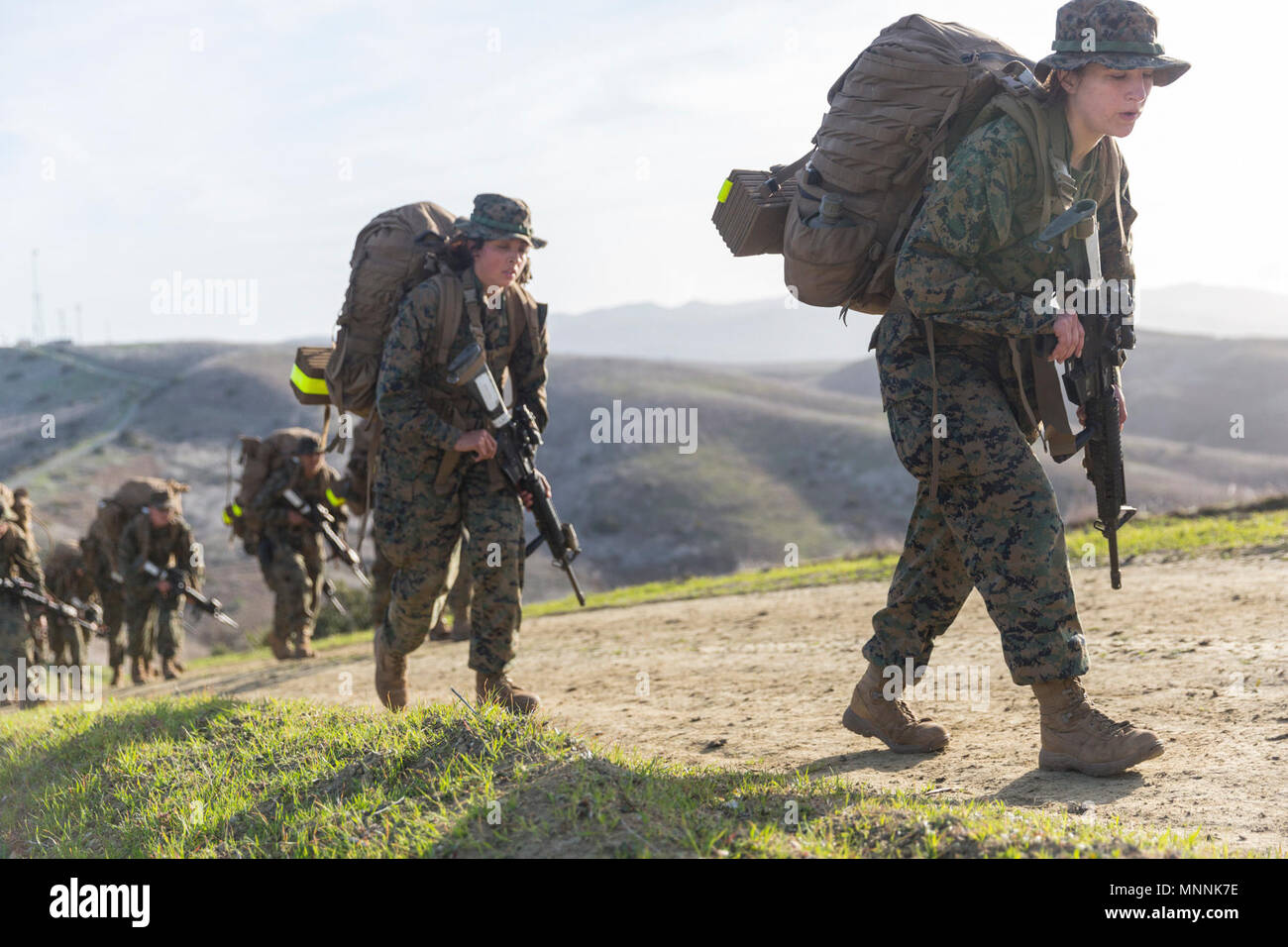 U.S. Marines with Golf Company, Marine Combat Training Battalion (MCT