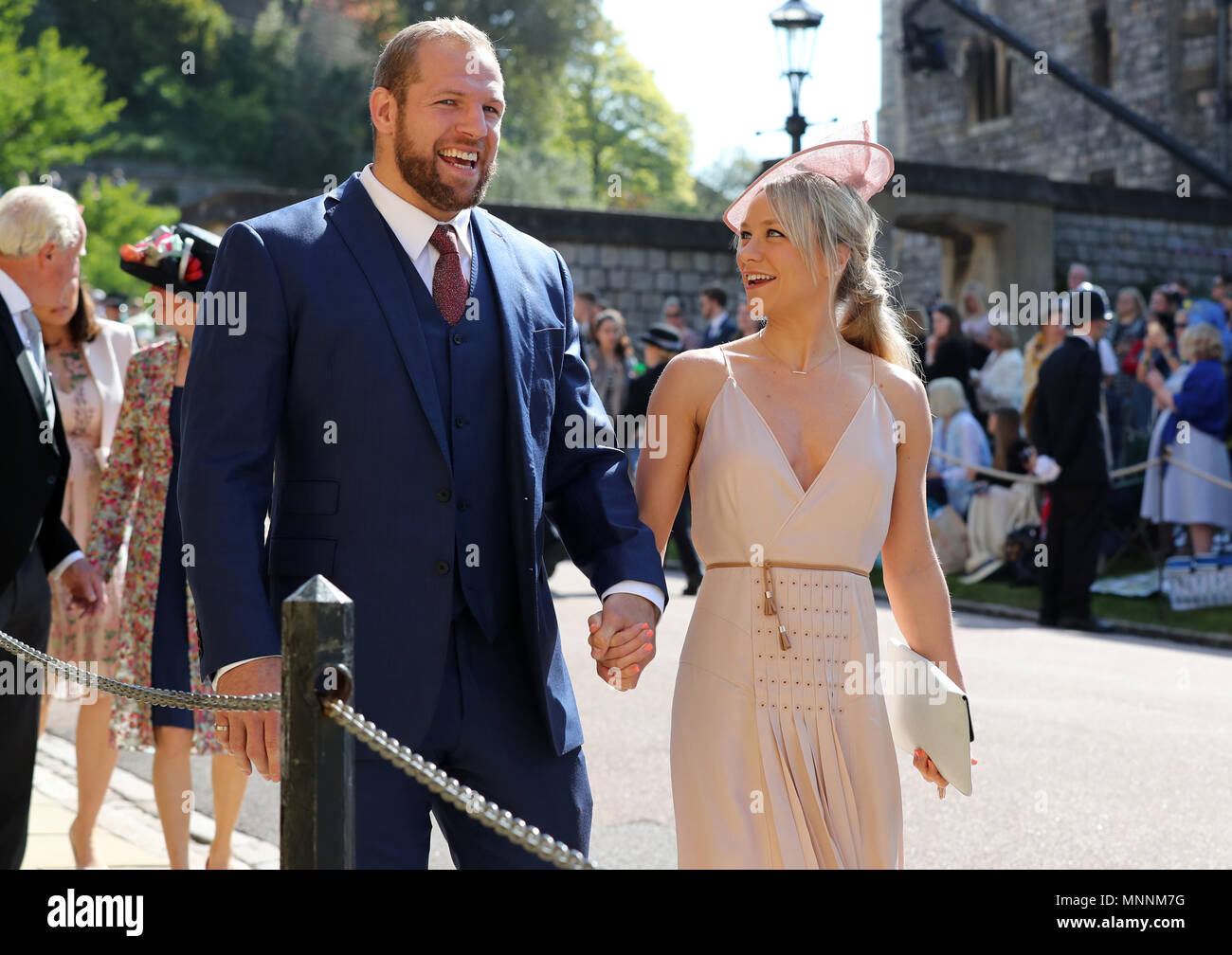 james-haskell-and-chloe-madeley-arrive-at-st-george-s-chapel-at-windsor