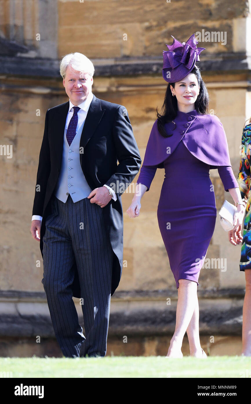 Charles Spencer and Karen Spencer arrive at St George's Chapel, Windsor  Castle for the wedding of Prince Harry to Meghan Markle Stock Photo - Alamy