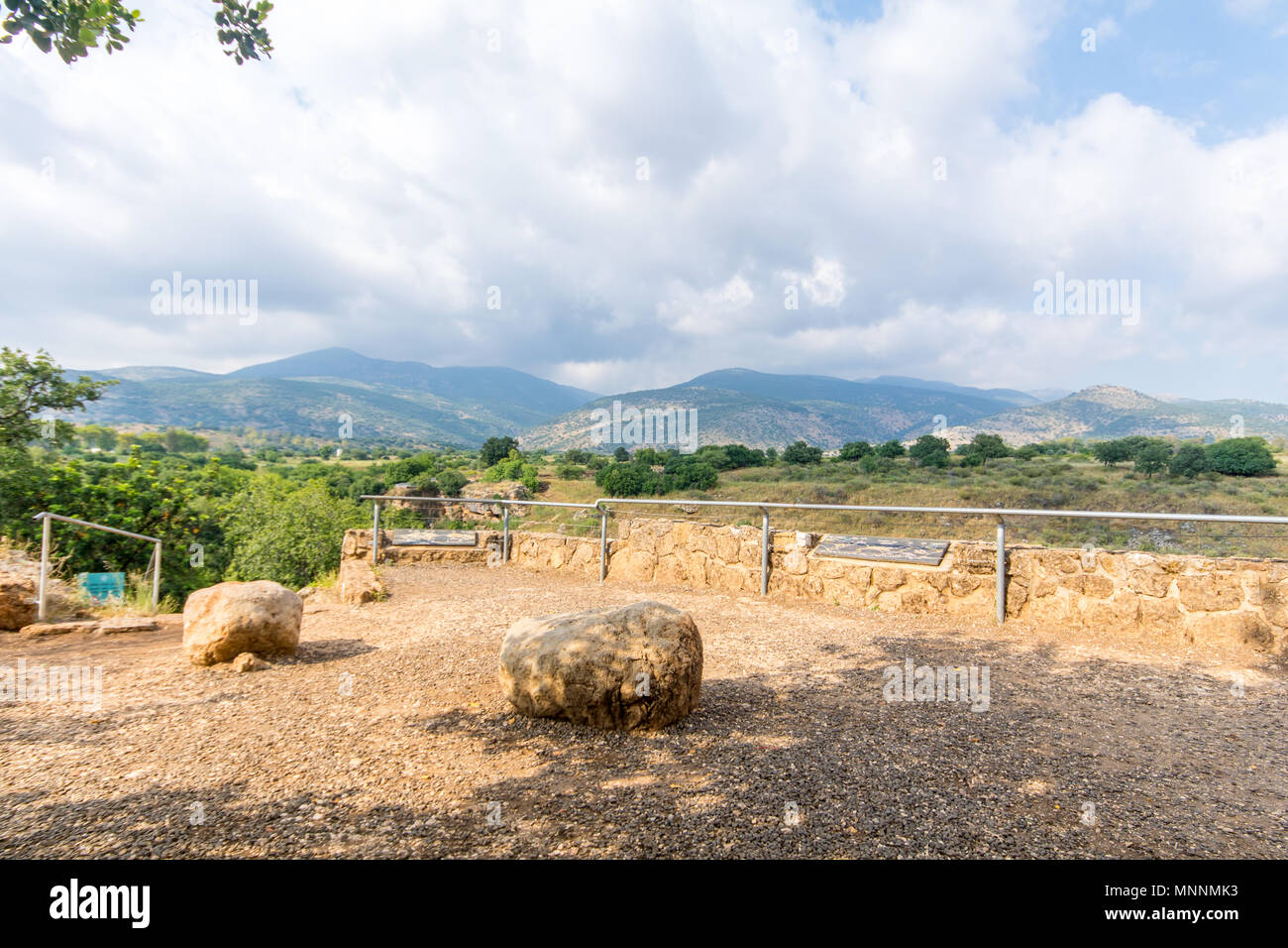 Landscape in the Hermon Stream (Banias) Nature Reserve, Northern Israel Stock Photo