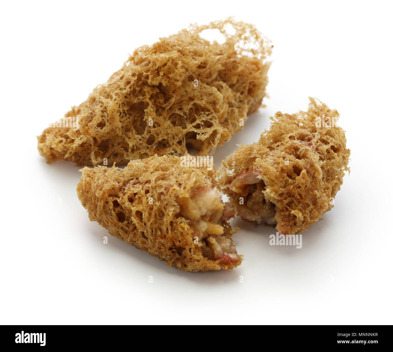 deep fried taro dumplings, chinese dim sum isolated on white