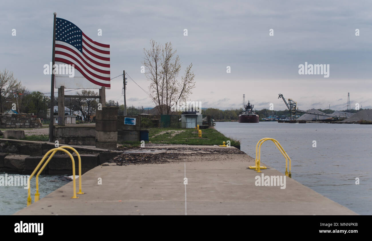 Fairport Harbor Lighthouse Stock Photo