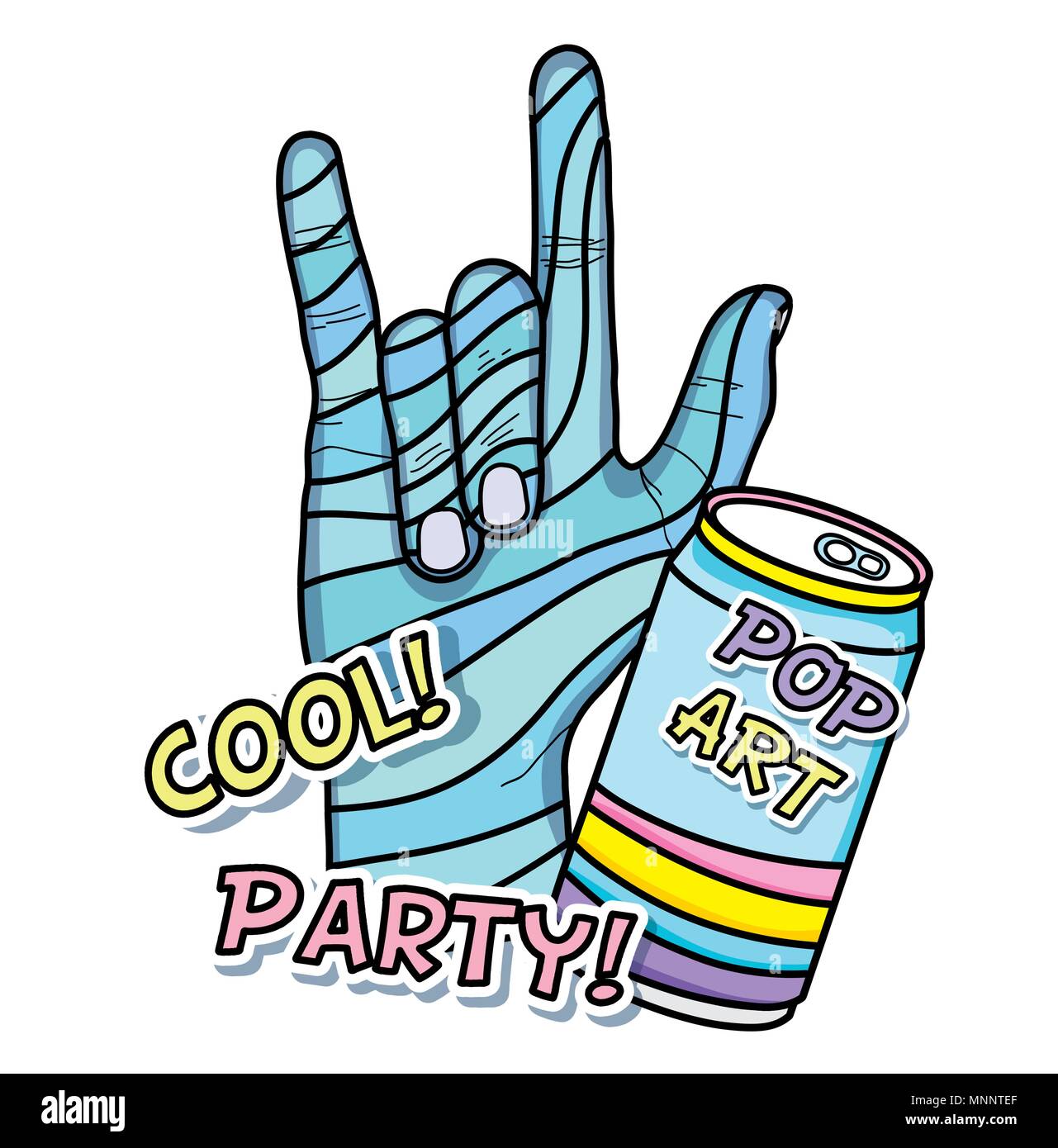 Pop art cartoons concept Stock Vector