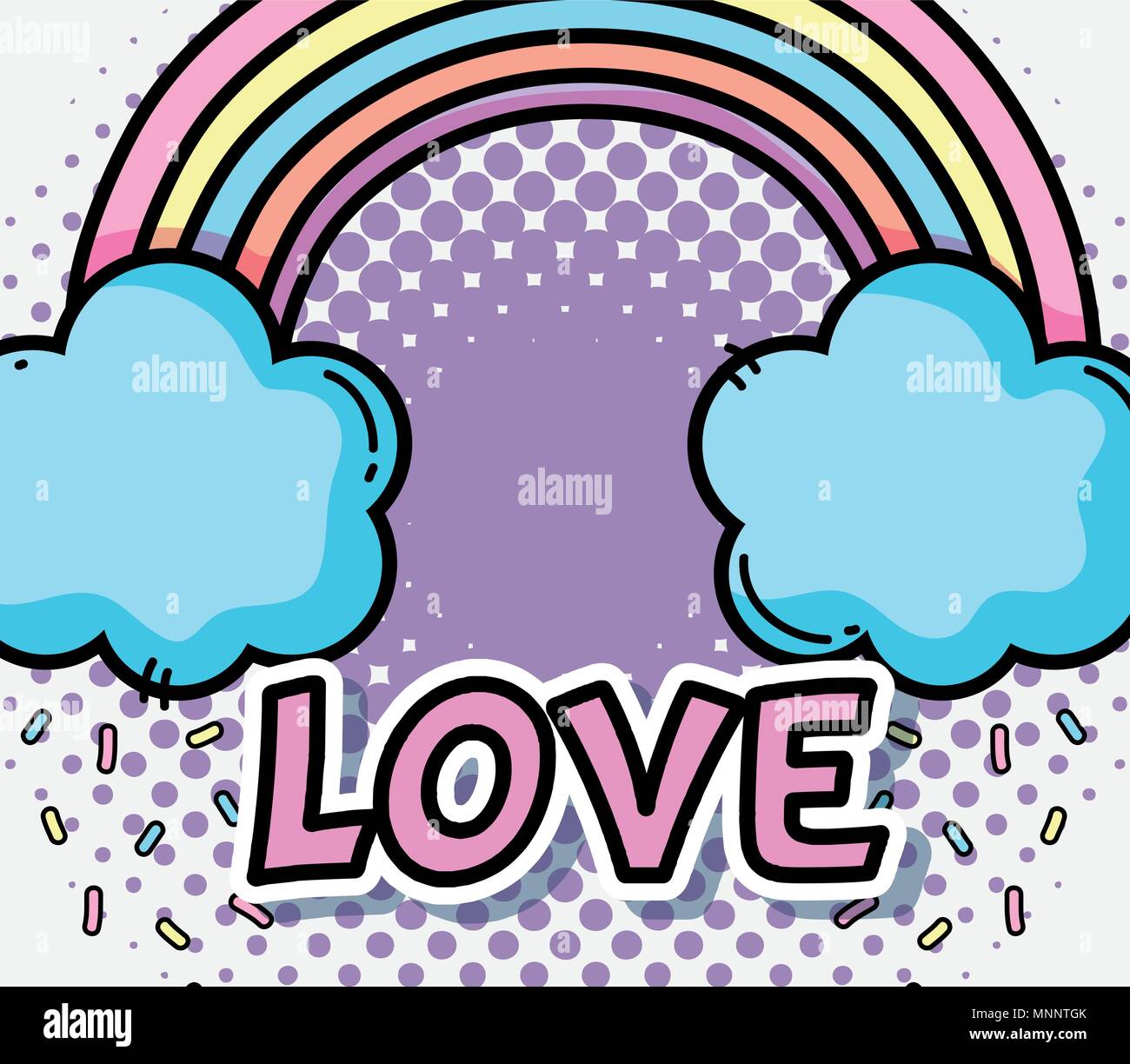Pop art cartoons concept Stock Vector