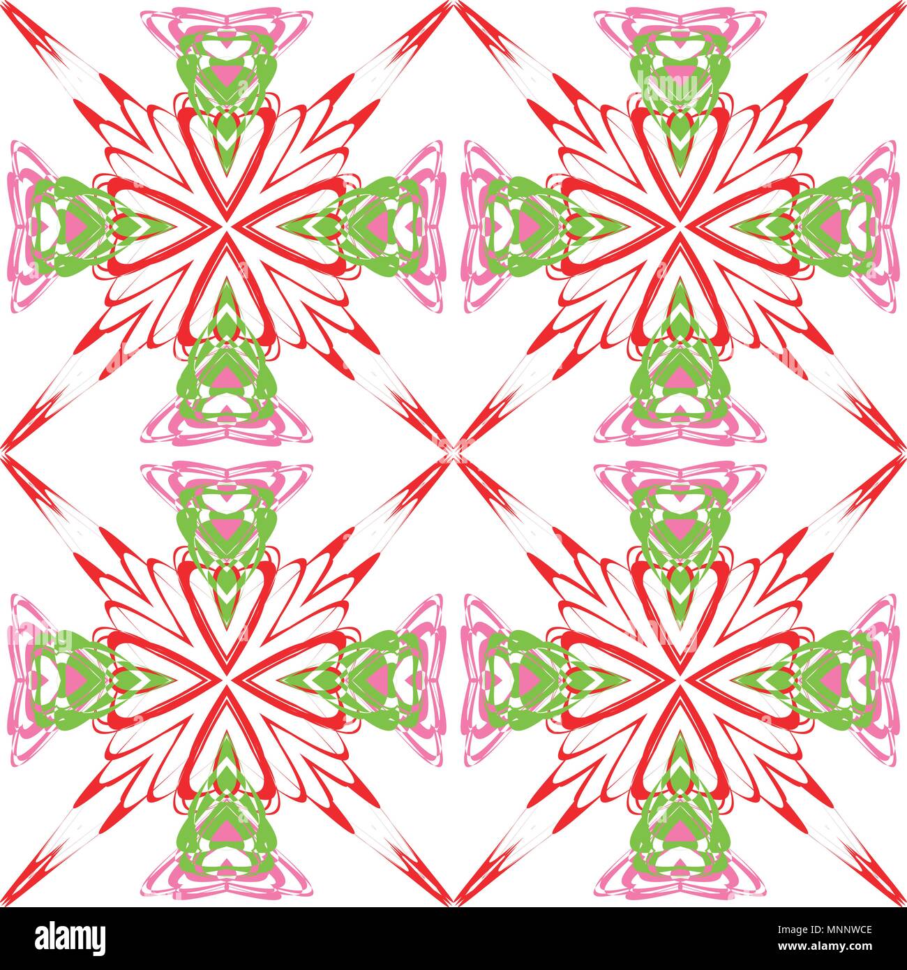 Seamless pattern with geometrical figures. Colored background Stock Vector