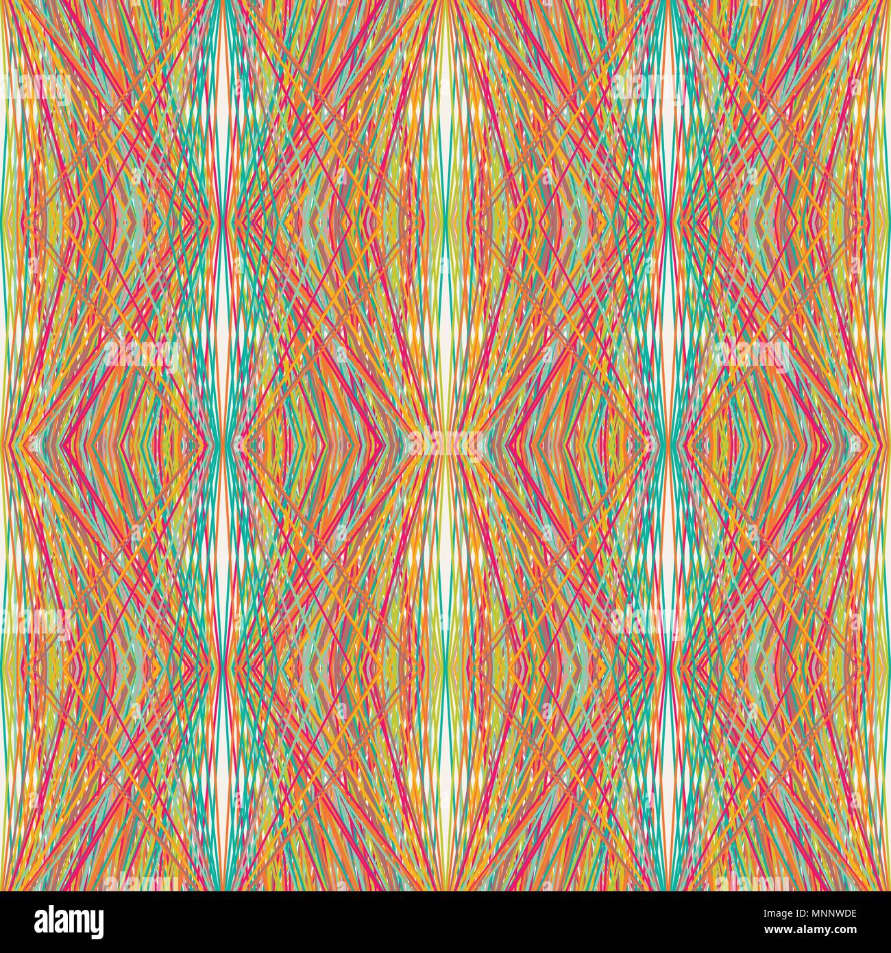 Pattern of lines. Seamless pattern with geometrical figures Stock Vector