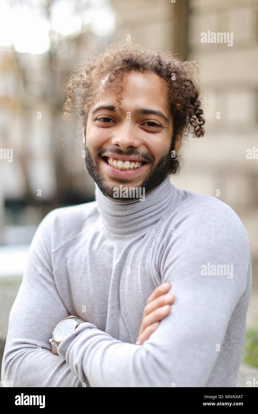 Portrait Of Half African Handsome Boy Wearing Grey Turtleneck Sweater And Having Curly Brown Hair Stock Photo Alamy Portrait Of Half African Handsome Boy Wearing Grey Turtleneck Sweater And Having Curly Brown Hair Stock Photo Alamy