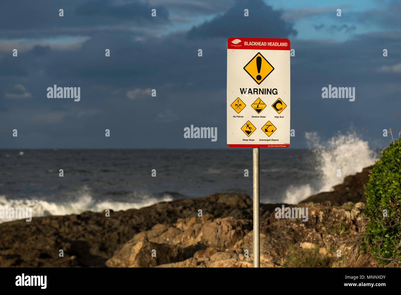Surf Warning Sign High Resolution Stock Photography and Images Alamy