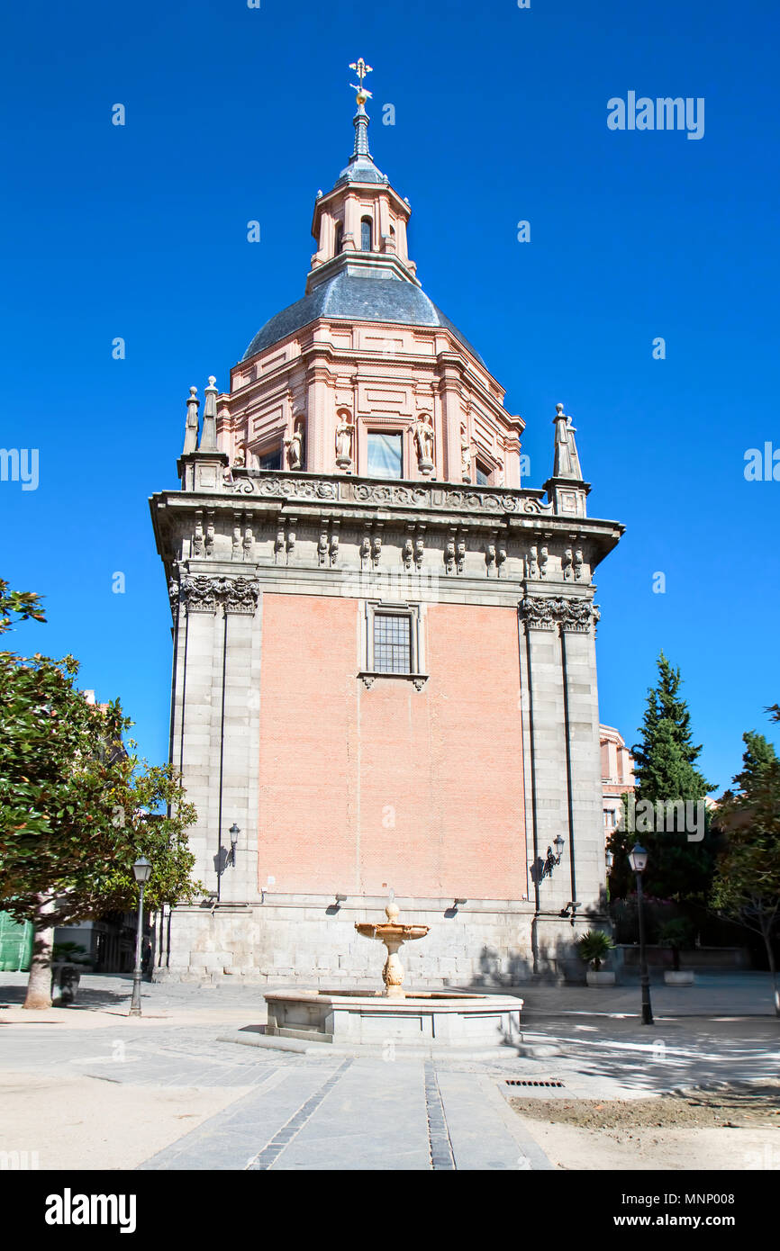 Chapel San Isidro on San Andres plaza in Madrid, Spain Stock Photo