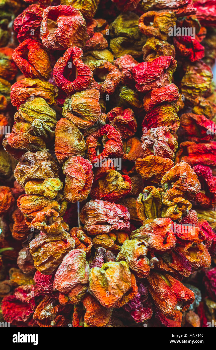 Delicious marinated and dried red Turkish pepper dolma Stock Photo Alamy