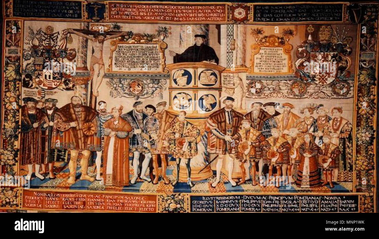 Deutsch: Croÿ-Teppich. English: Croy tapestry. Polski: Opona Croya. 1554.  943 Opona Croya Stock Photo - Alamy