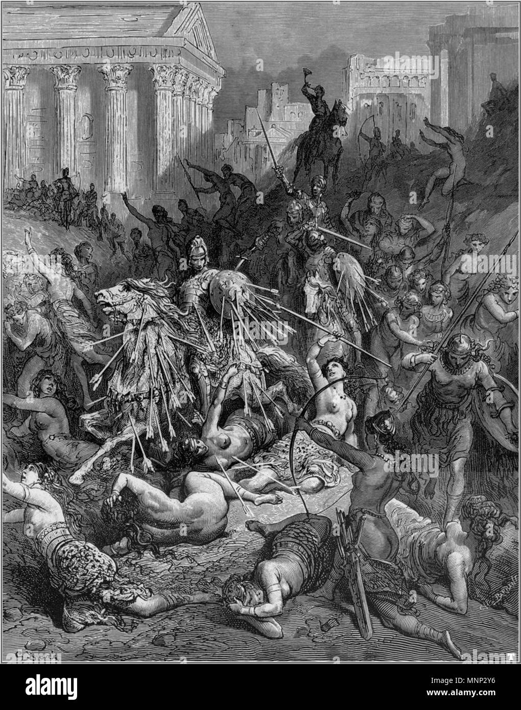 . illustration of Ludovico Ariosto’s “Orlando Furioso”     Gustave Doré  (1832–1883)      Alternative names Paul Gustave Doré, Paul Gustave Louis Christophe Doré  Description French painter, illustrator, engraver and caricaturist  Date of birth/death 6 January 1832 23 January 1883  Location of birth/death Strasbourg Paris  Work location Paris  Authority control  : Q6682 VIAF: 41839207 ISNI: 0000 0001 2278 6962 ULAN: 500013657 LCCN: n79089221 NLA: 35041510 WorldCat 947 Orlando Furioso 44 Stock Photo