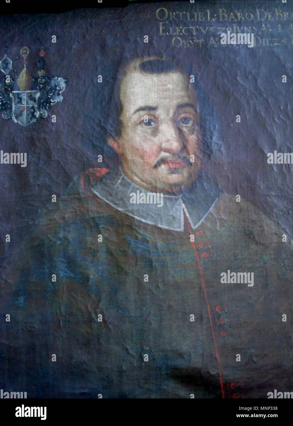 . Ortlieb von Brandis (1430-1491) Fürstbischof von Chur 1458-1491 . 15 August 2013. Ölgemälde Maler nicht bekannt 947 OrtliebvonBrandis Stock Photo