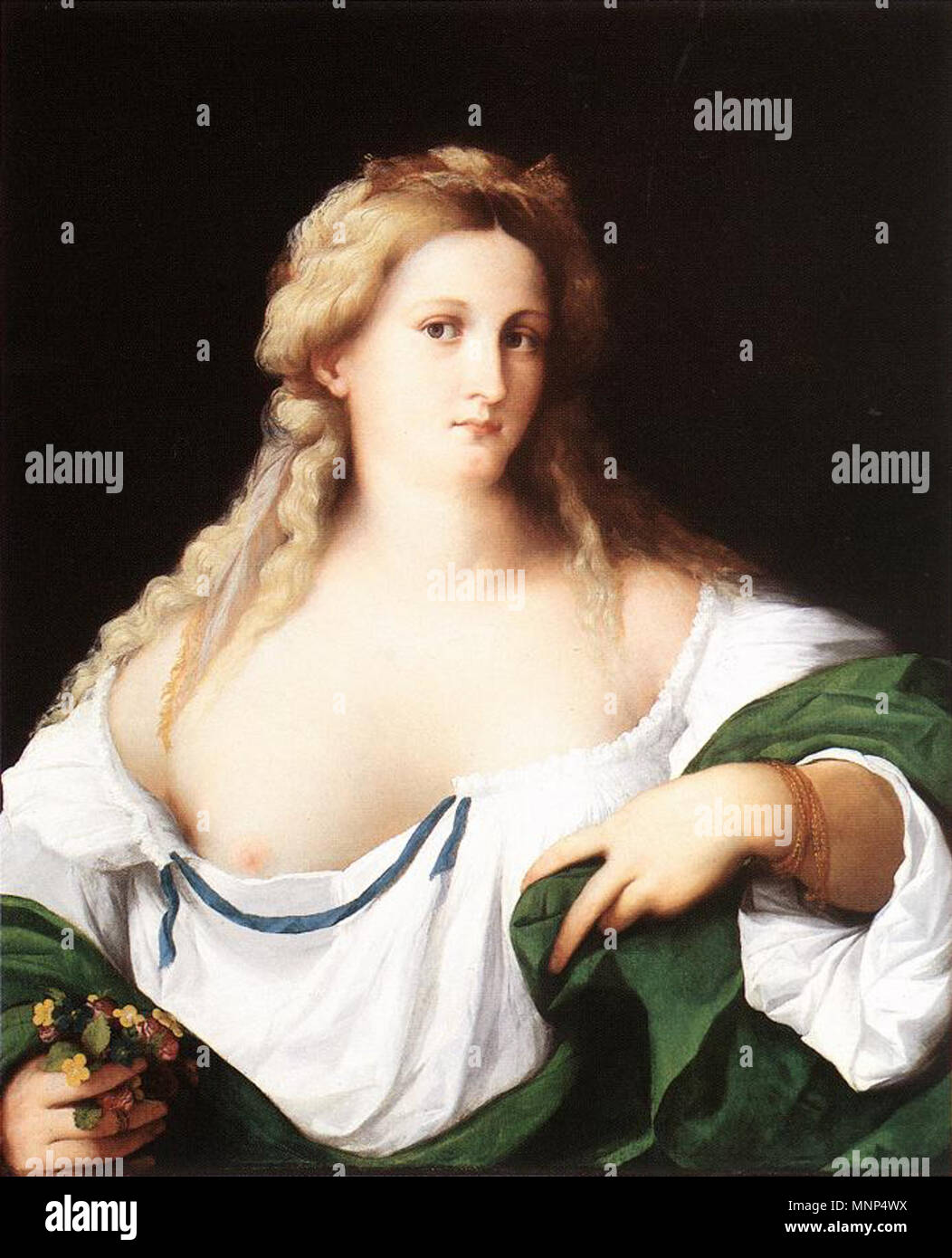 .   955 Palma il Vecchio - A Blonde Woman - WGA16933 Stock Photo