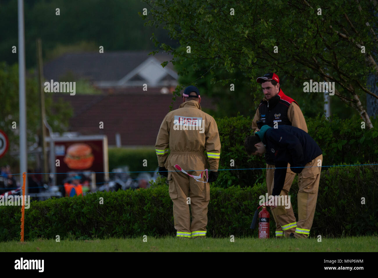 Ballysally Roundabout Coleraine Northern Ireland. 17th May 2018. NW 200