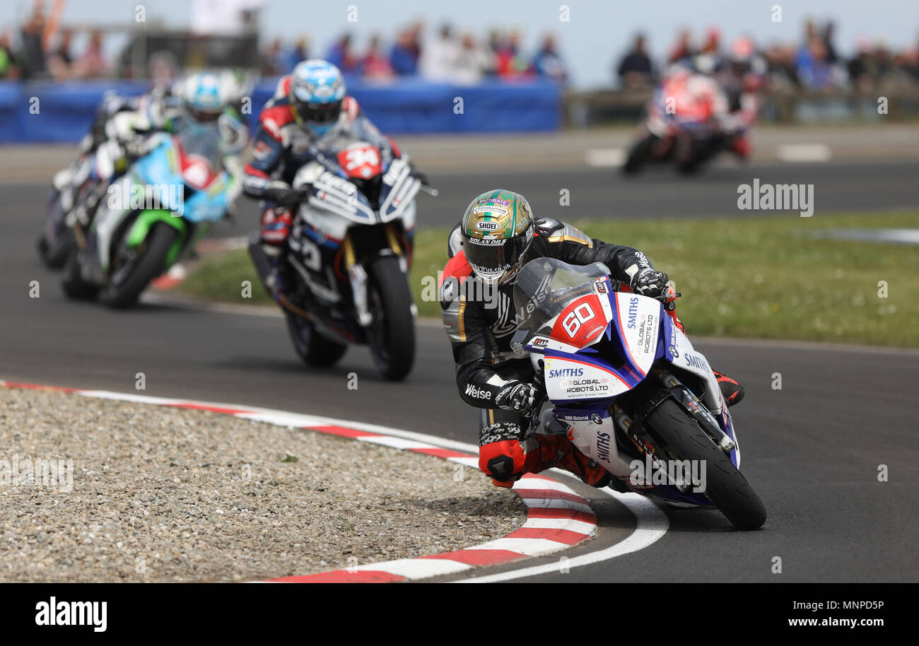 Portrush Northern Ireland 19th May 2018 International North West 200 Motorbike Race Saturday Racing Peter Hickman