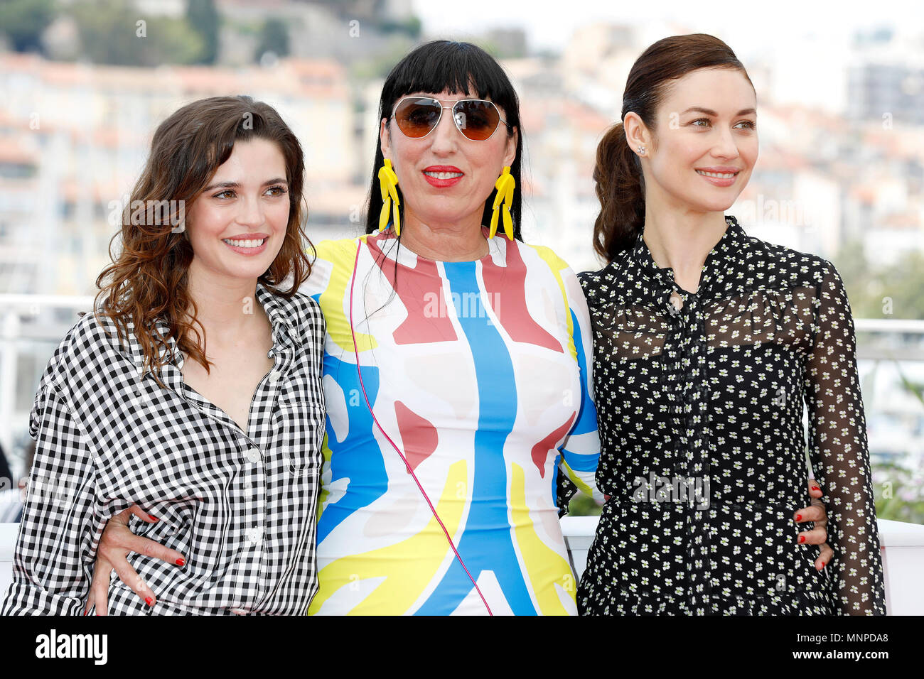 Joana Ribeiro, Rossy de Palma, Olga Kurylenko at the 'The Man Who Killed Don Quixote' photocall during the 71st Cannes Film Festival at the Palais des Festivals on May 19, 2018 in Cannes, France. (c) John Rasimus ***FRANCE, SWEDEN, NORWAY, DENARK, FINLAND, USA, CZECH REPUBLIC, SOUTH AMERICA ONLY*** Stock Photo