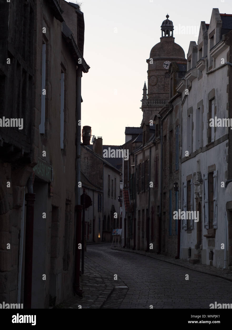 Street of Le Croisic Stock Photo