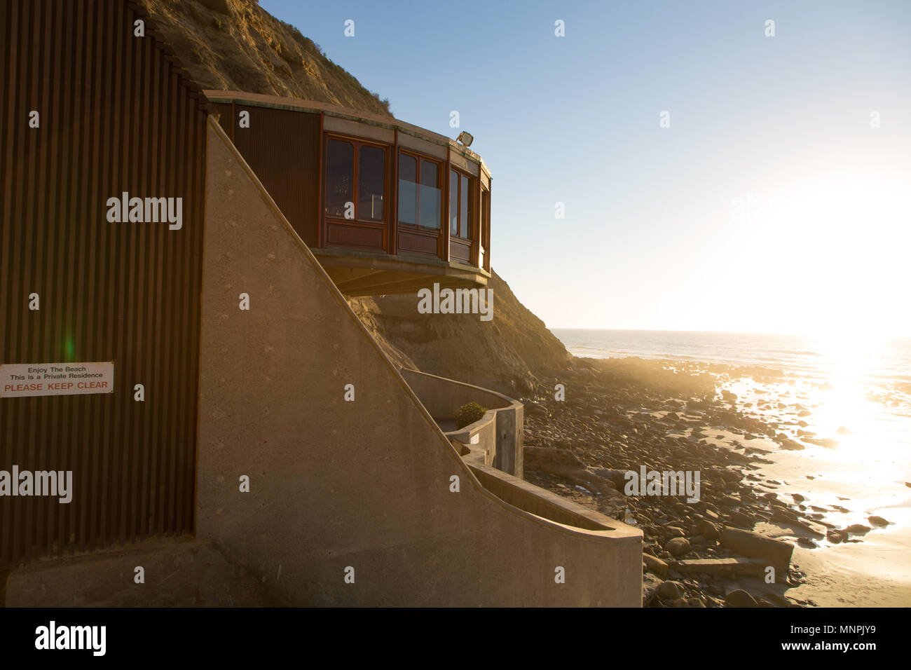 The Pavilion House, Blacks Beach, La Jolla, CA. Also known as Mushroom