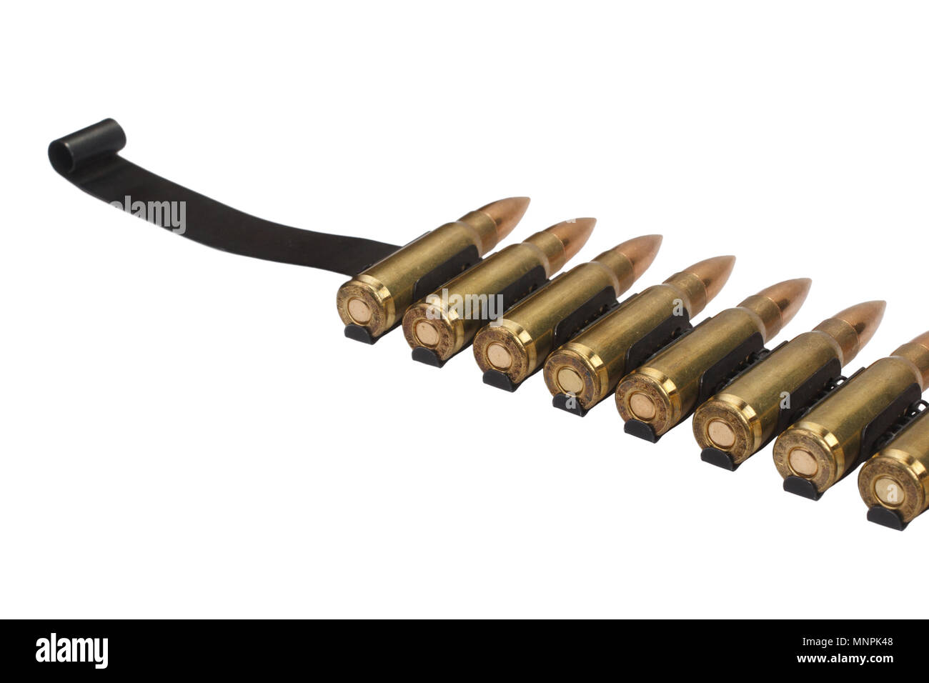 ammunition belt on white background Stock Photo Alamy