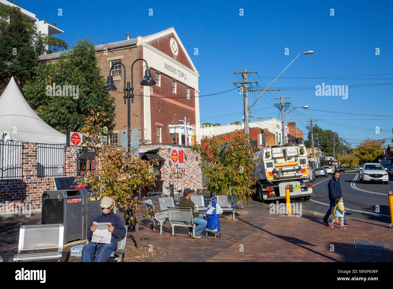 Eastwood town centre,Eastwood is a suburb of Sydney,Australia Stock