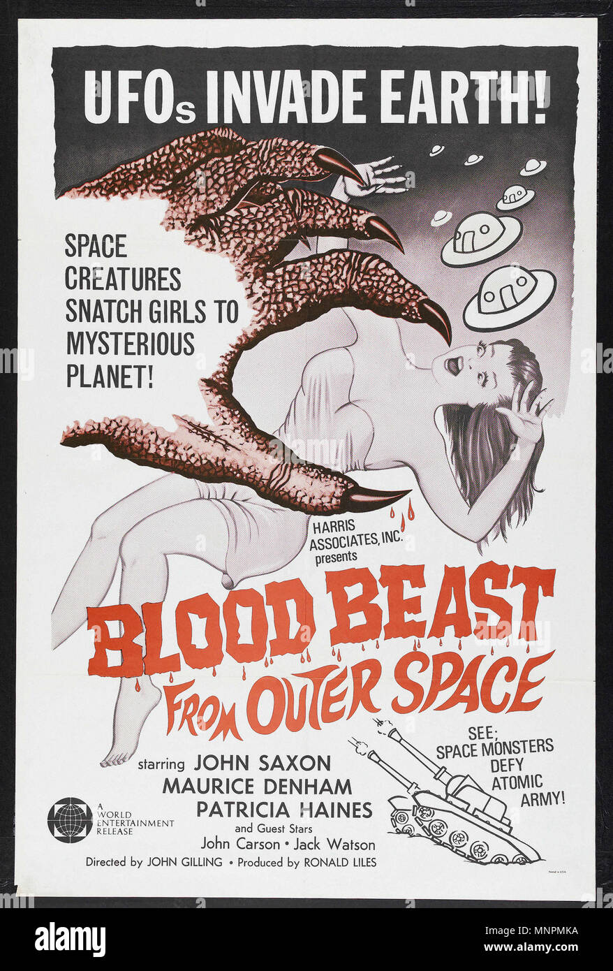 Blood Beast From Outer Space 1965 Vintage Movie Poster 01 Stock Photo Alamy