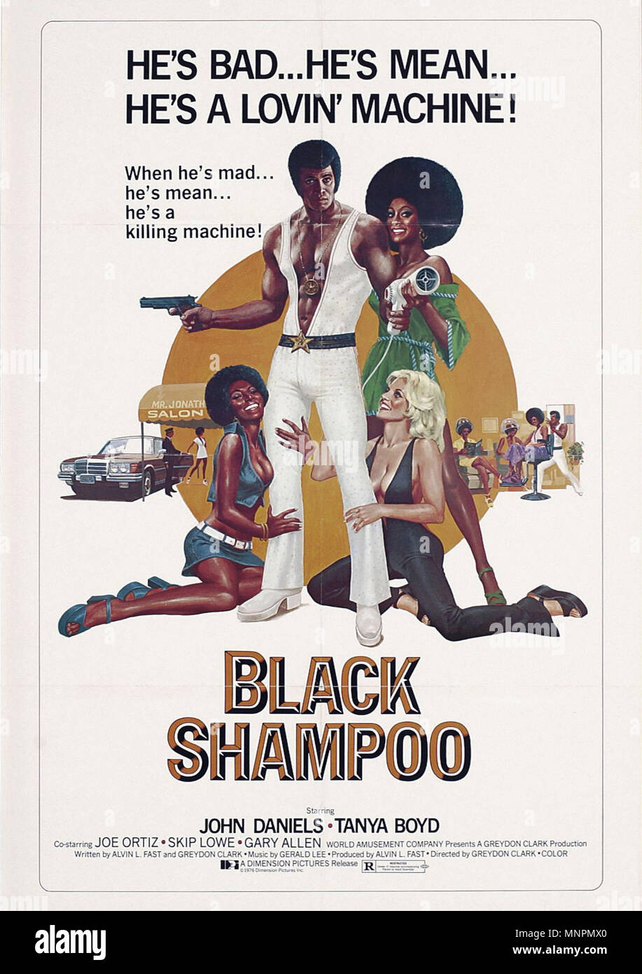 Black Shampoo 1976 Vintage Movie Poster Stock Photo Alamy