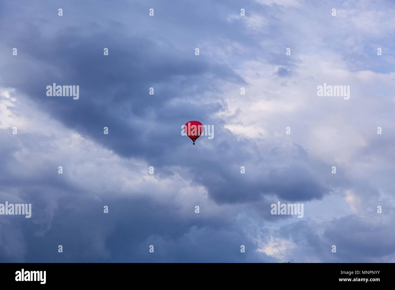 A balloon filled with hot air rises to the top to the shelves. Balloon ...