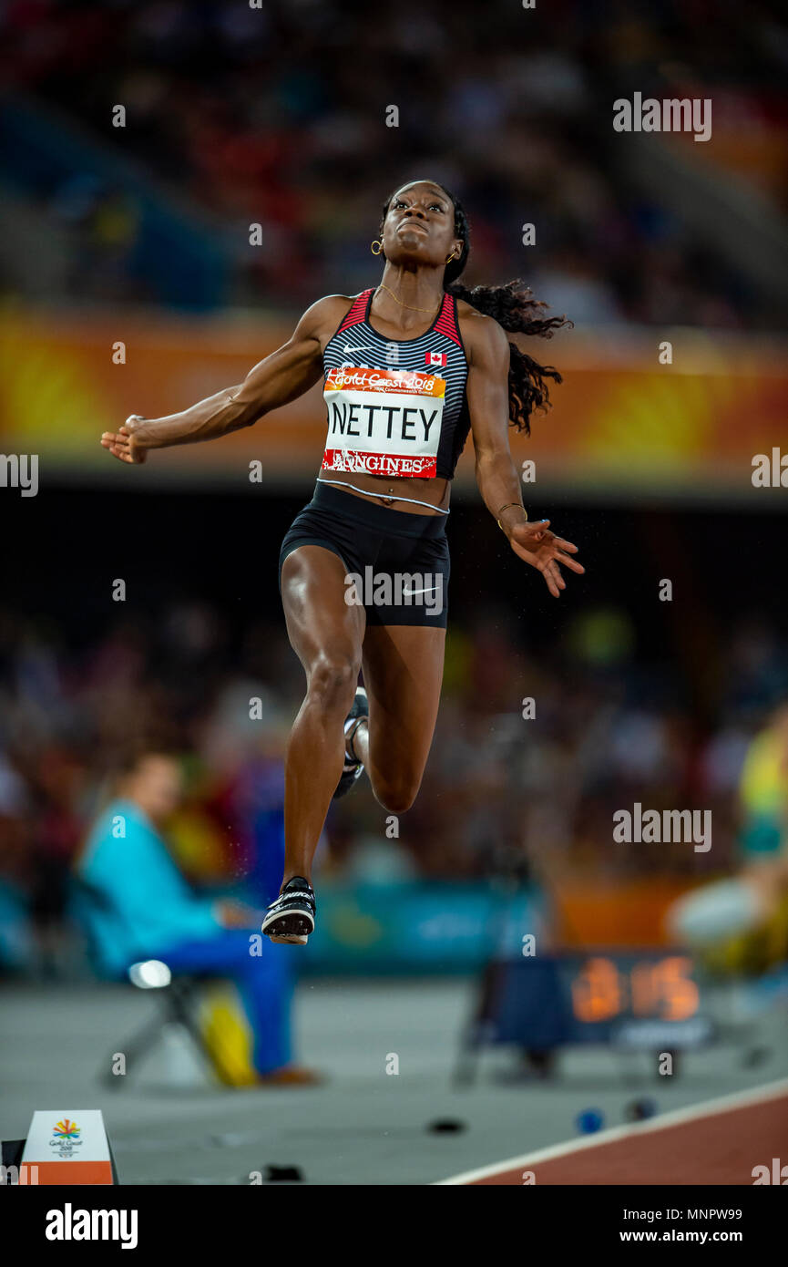 Women's Long Jump Games 2018 Stock Photo Alamy