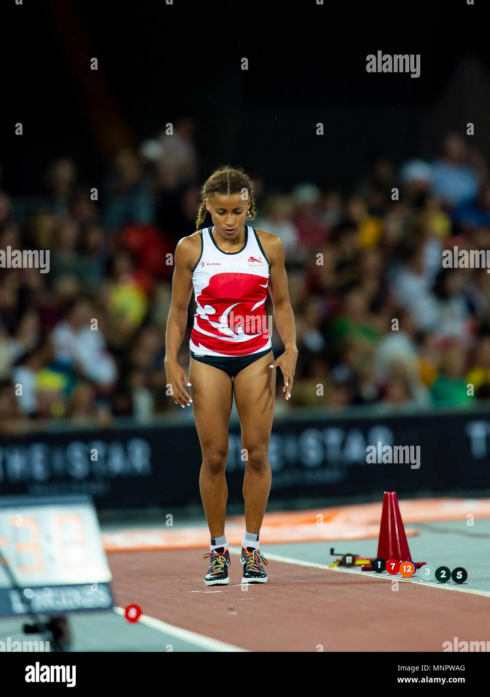 Women's Long Jump Games 2018 Stock Photo Alamy