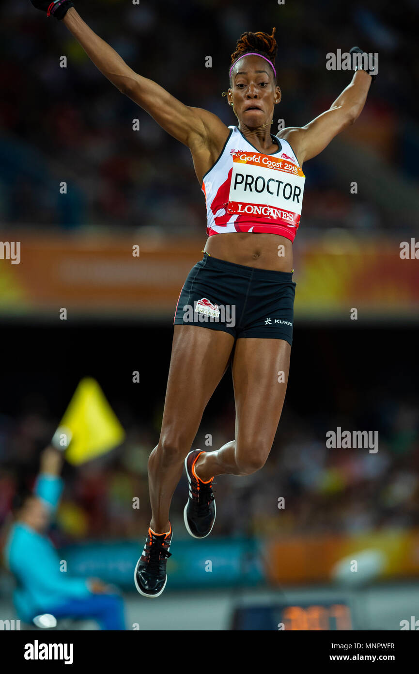 Women's Long Jump Games 2018 Stock Photo Alamy