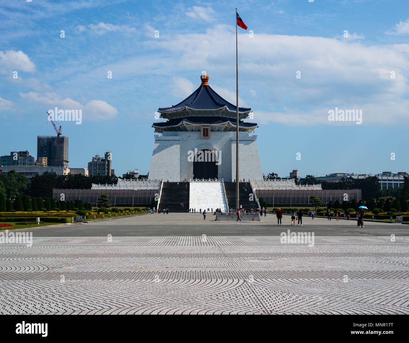 National Chiang Kai-shek Memorial Hall and liberty square in Taipei Taiwan Stock Photo