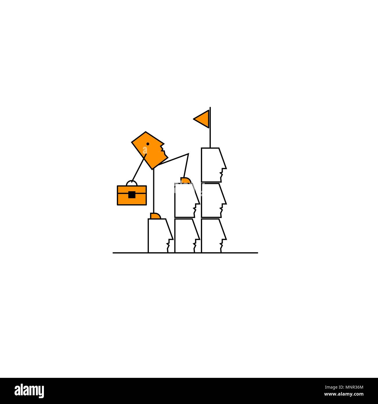 Career, business strategy Stock Vector