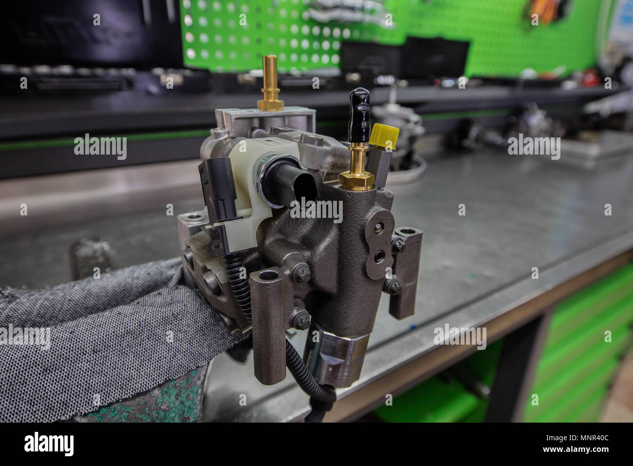 fuel pump on repairs, close up Stock Photo Alamy