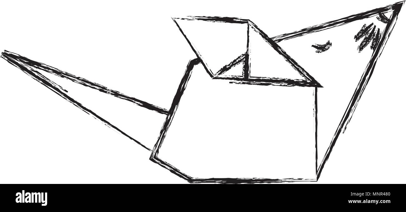 mouse origami paper icon Stock Vector Image & Art - Alamy