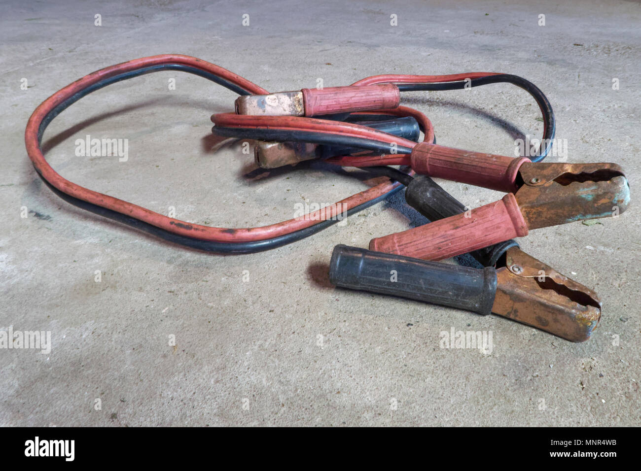 Used to connect a battery from another car to override a flat battery