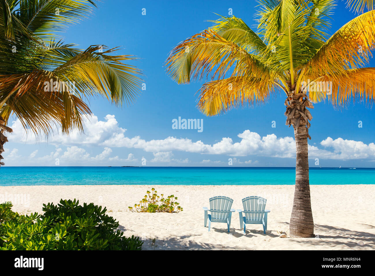 Perfect Caribbean Beach On Anguilla Island Stock Photo Alamy