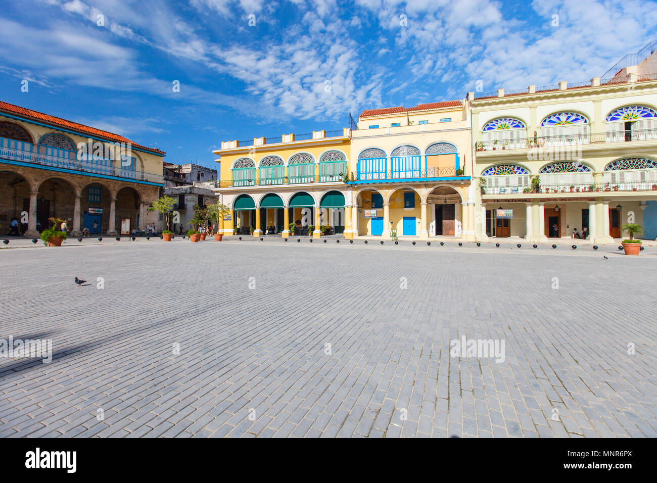 Colorful houses of Old Square in Havana, Cuba Stock Photo Alamy