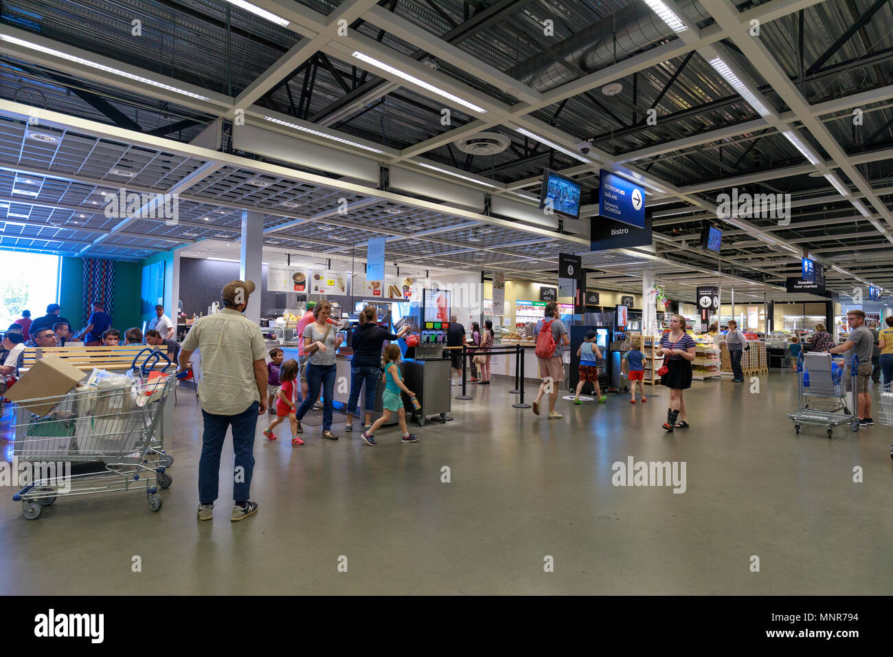 Portland, Oregon May 14, 2018 Interior of the Ikea store. IKEA is