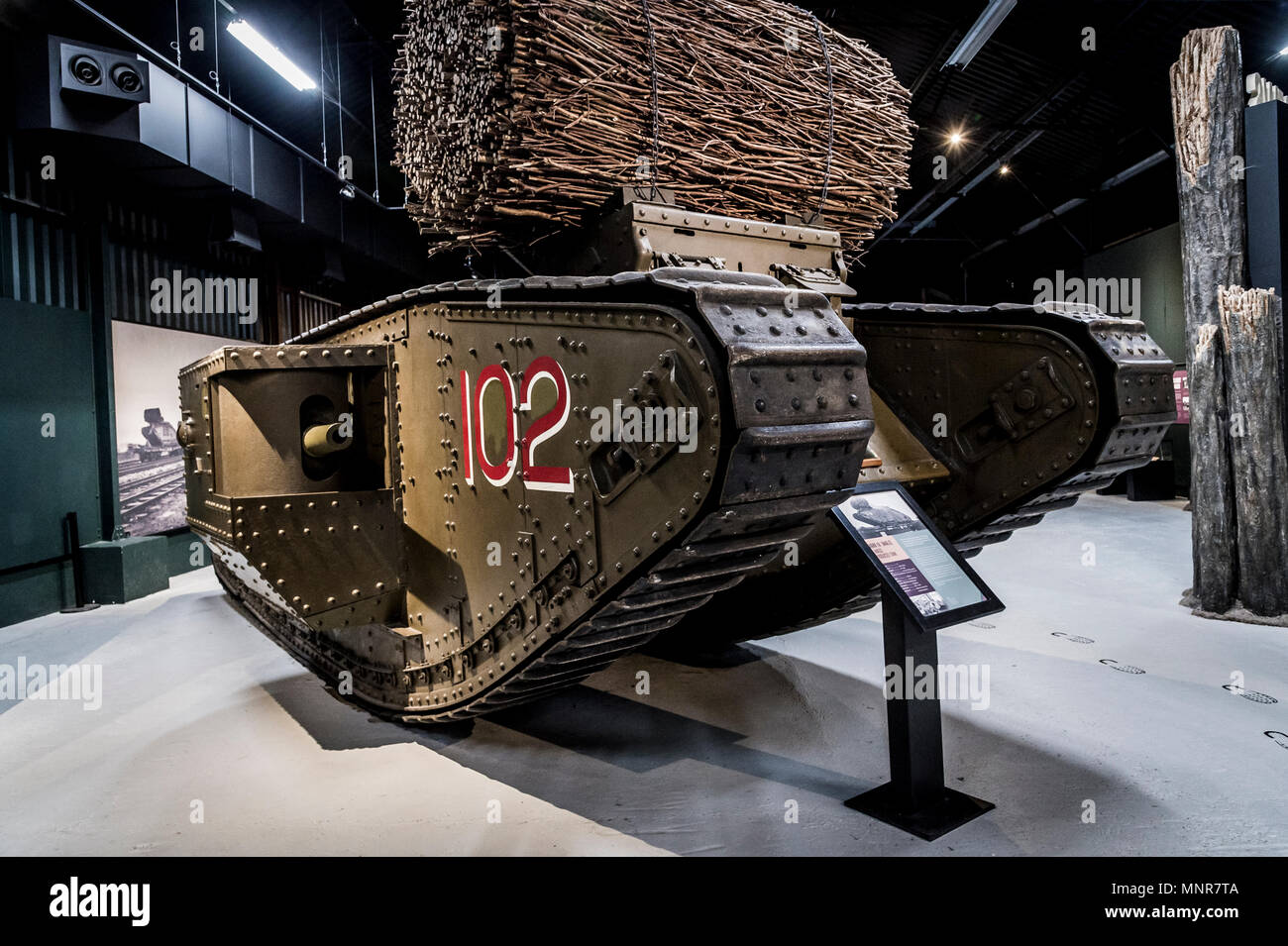 British WWI Battle Tanks as used during the Somme Offensive at