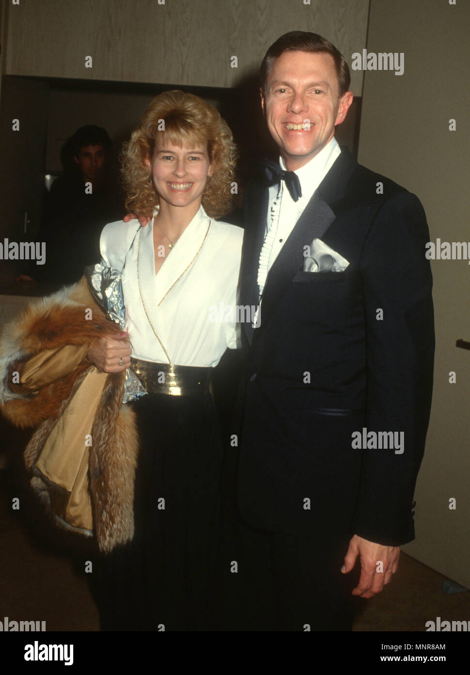 BEVERLY HILLS, CA - JANUARY 12: Singer/musician Richard Carpenter (R) and wife Mary Carpenter (L) attend American Cinema Awards on January 12, 1991 at the Beverly Hilton Hotel in Beverly Hills, California. Photo by Barry King/Alamay Stock Photo Stock Photo